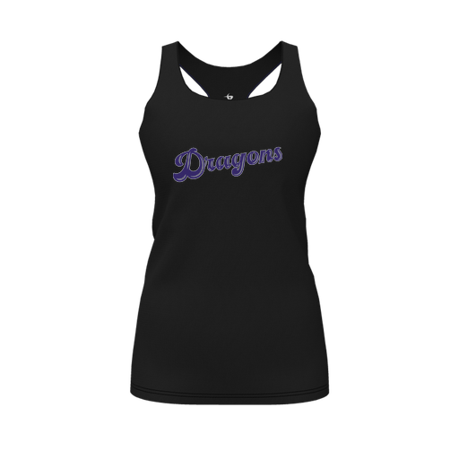 [FT0TRBBK-FYS-LOGO1] Decker Racerback Tank Top (Female Youth S, Black, Logo 1)