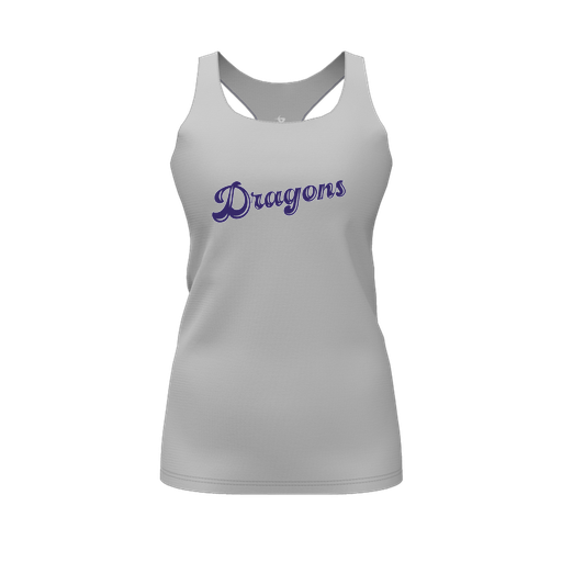 [FT0TRBGY-FYS-LOGO1] Decker Racerback Tank Top (Female Youth S, Gray, Logo 1)