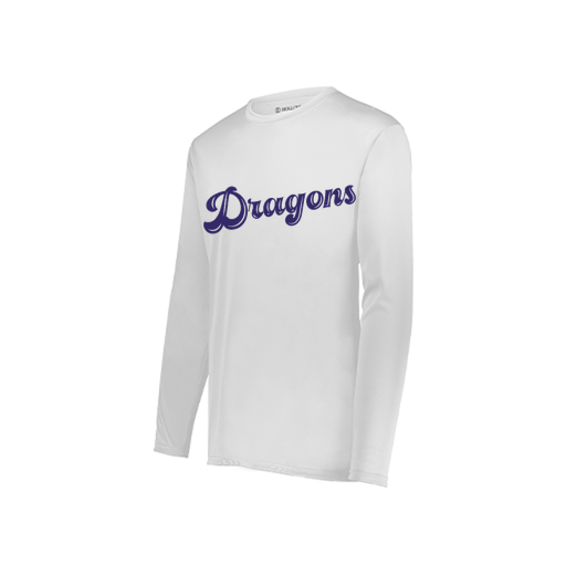 [222822.005.XS-LOGO1] Men's LS Smooth Sport Shirt (Adult XS, White, Logo 1)