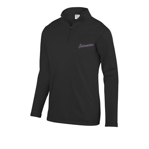 [FOLQFFBK-AS-LOGO2] Decker Men's FlexFleece 1/4 Zip (Adult S, Black, Logo 2)